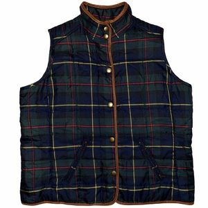 Vintage Lauren Ralph Lauren Plaid Button-Up Vest